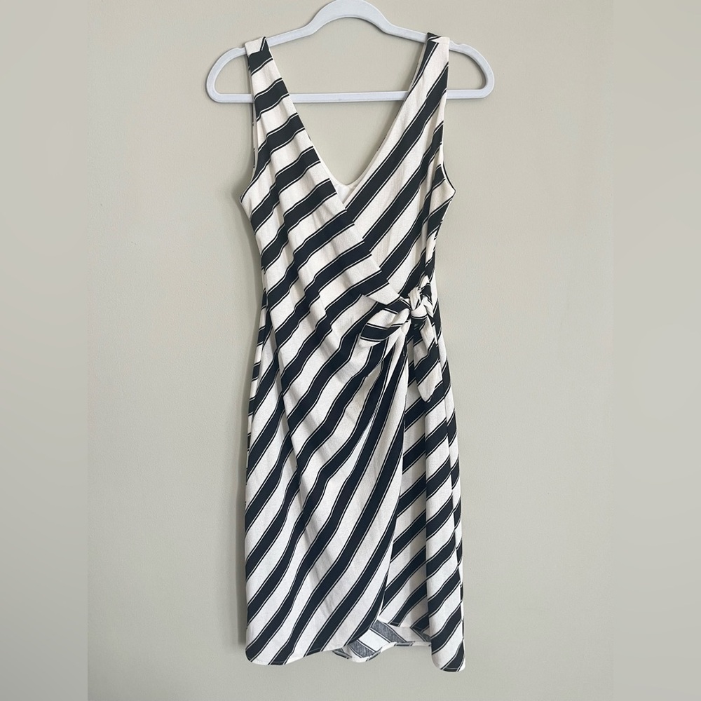 H&M Monochrome Asymmetrical Dress